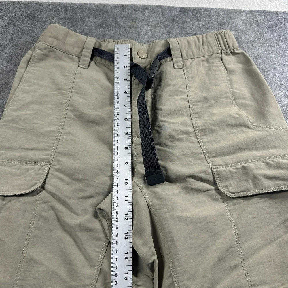 The North Face Convertible Cargo Pants Men 29 Tan Khaki Hiking Zip Off Outdoor